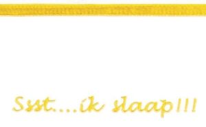 Laken Ledikant Briljant Baby 100x150 Ssst Ik Slaap Oker