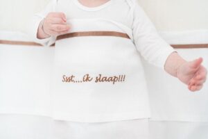 Laken Ledikant Briljant Baby Ssst Ik Slaap Choco 100x150