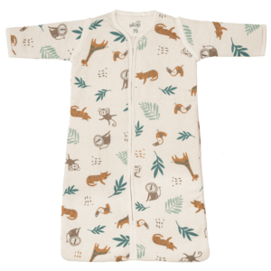 Slaapzak With Love Jersey Afritsbare Mouw Animals Sand 90cm