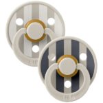 Fopspeen BIBS Colour Studio Block Sand 6-18 mnd 2 st