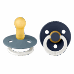 Fopspeen BIBS Glow Petrol/Deep Space 6-18 mnd 2 st