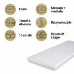 Matras Peuterbed Babymatex 70x140 Eco Green