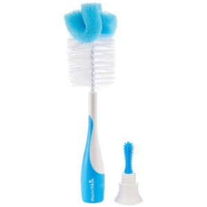 Flessenborstel Munchkin Cleaning Bottle&Nipple Brush Blue