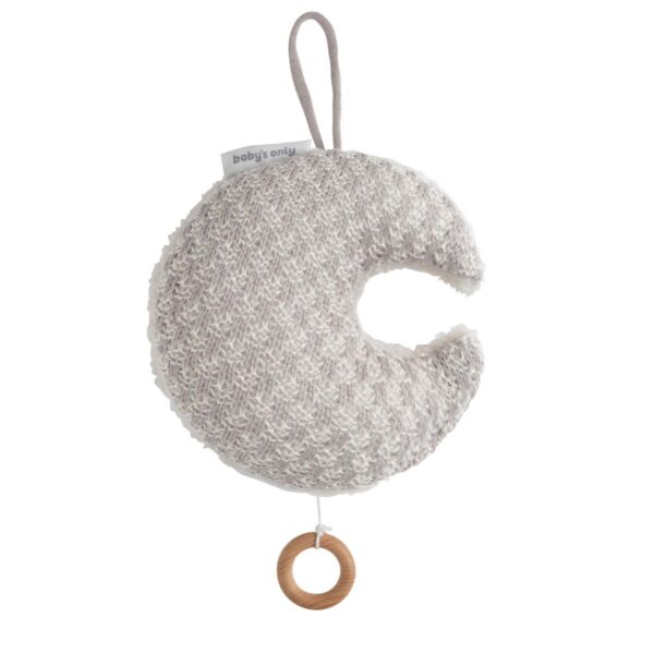 Muziekdoosje Baby's Only Happiness Maan Urban Taupe - Afbeelding 1
