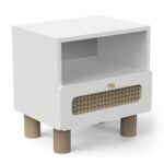 Nachtkastje Ochna Wit/Naturel