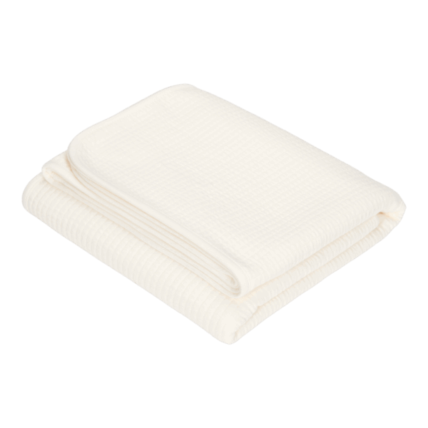 Deken Wieg Little Dutch Zomer Pure Soft White - Afbeelding 1