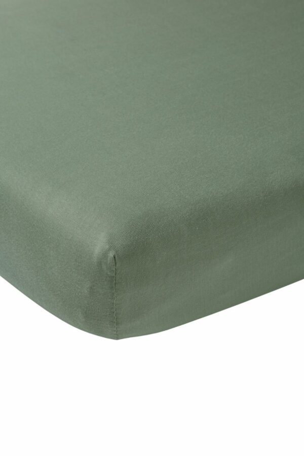 Hoeslaken Co-Sleeper Meyco Forest Green  50x90 - Afbeelding 1