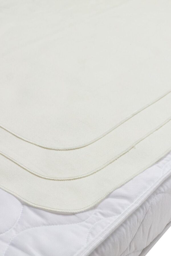 Bedzeil Meyco Molton Wit 68x75 3 st. - Afbeelding 1