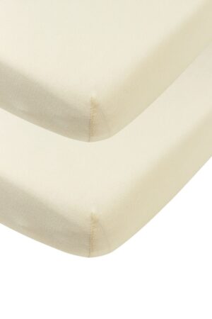 Hoeslaken Ledikant Meyco Nature 2-pack 60x120