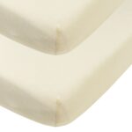 Hoeslaken Wieg Meyco Nature 2-pack 40x80