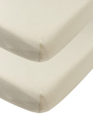 Hoeslaken Wieg Meyco Soft Sand 2-pack 40x80