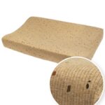 Aankleedkussenhoes Meyco Rib Mini Spot Toffee Melange