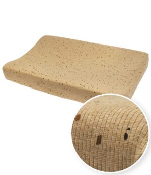 Aankleedkussenhoes Meyco Rib Mini Spot Toffee Melange