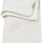 Deken Ledikant Meyco Knots Teddy Offwhite 100x150