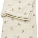 Deken Wieg Meyco Gingko Soft Sand 75x100