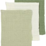 Washandjes Meyco Soft Olive/Olive Green/Natural 3-pack