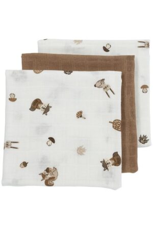 Luiers Meyco Forest Animals Toffee 3-pack