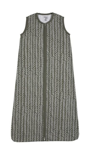 Slaapzak Zomer Little Boo Geweven ZigZag Olive Green 70cm