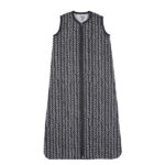 Slaapzak Zomer Little Boo Geweven ZigZag Anthracite 90cm