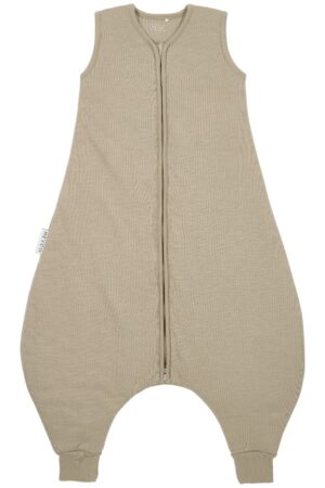Slaapzak Jumper Meyco Slub Team No Sleep Taupe/Offwhite 92cm