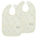 Slabber Meyco Met Opvangbakje Gingko Soft Sand 2-pack