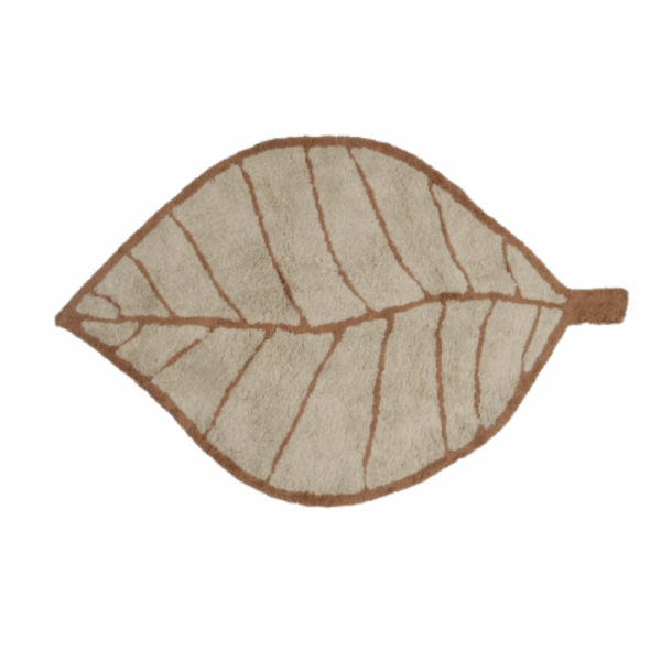 Vloerkleed KidsDepot Leaf Beige - Afbeelding 1