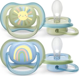 Fopspeen Philips Avent Ultra Air +0mnd Groen/Blauw
