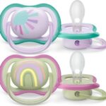 Fopspeen Philips Avent Ultra Air +0mnd Groen/Roze