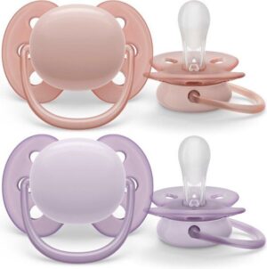 Fopspeen Philips Avent Ultra Soft +0mnd Roze
