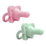 Fopspeen Dr. Brown's HappyPaci Siliconen Roze&Groen 0-6 mnd