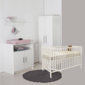 Babykamer Tess met Meegroeiledikant Luca V2 Pure White