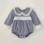 Mini Fashion™ - Comfortabel&Stijlvol - Lente Romper Jurkjes Kinderen Romper - Lichtblauw / 120 (4 jaar) | Educatief Speelgoed