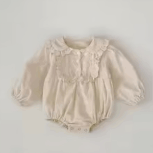 Mini Fashion™ - Comfortabel&Stijlvol - Lente Romper Jurkjes Kinderen Romper - Beige / 120 (4 jaar) | Educatief Speelgoed