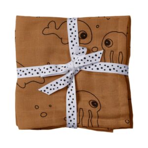 Luiers Done by Deer Hydrofiel Sea Friends Mustard 2st.
