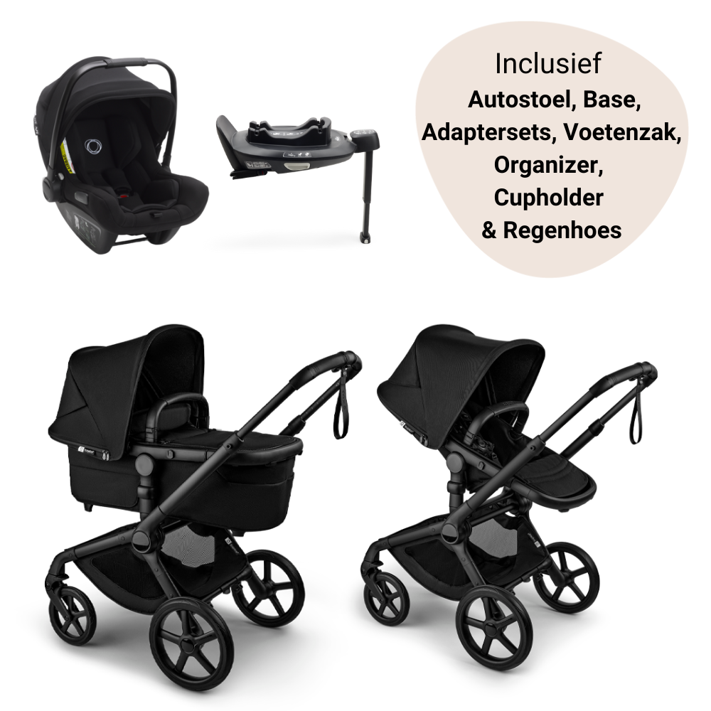 Kinderwagen Bugaboo Fox5 Renew Complete Black/Heritage Black - Afbeelding 1