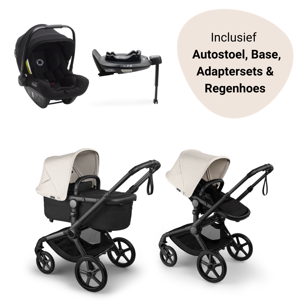 Kinderwagen Bugaboo Fox5 Renew 3-in-1 Black/Heritage Black Misty White Kinderwagen Bugaboo Fox5 Renew 3-in-1 Black/Heritage Black Misty White - Afbeelding 1