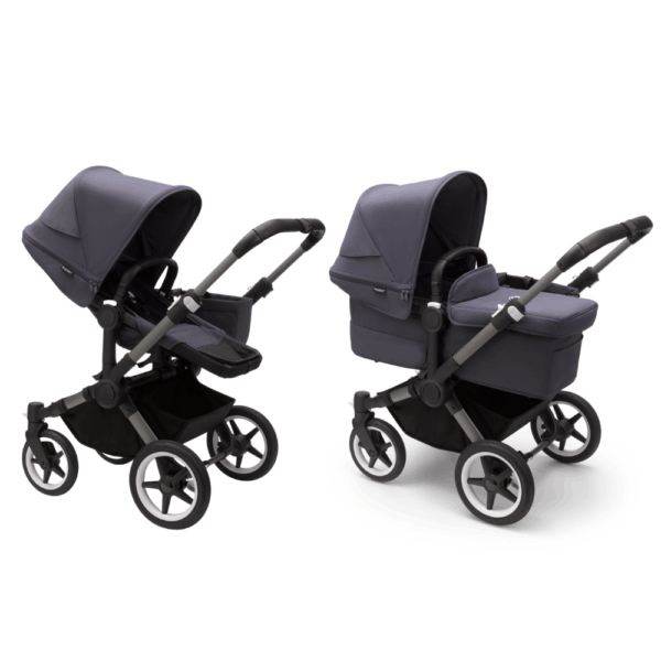 Kinderwagen Bugaboo Donkey5 Mono Complete Graphite/Stormy Blue (Graphite Frame) - Afbeelding 1