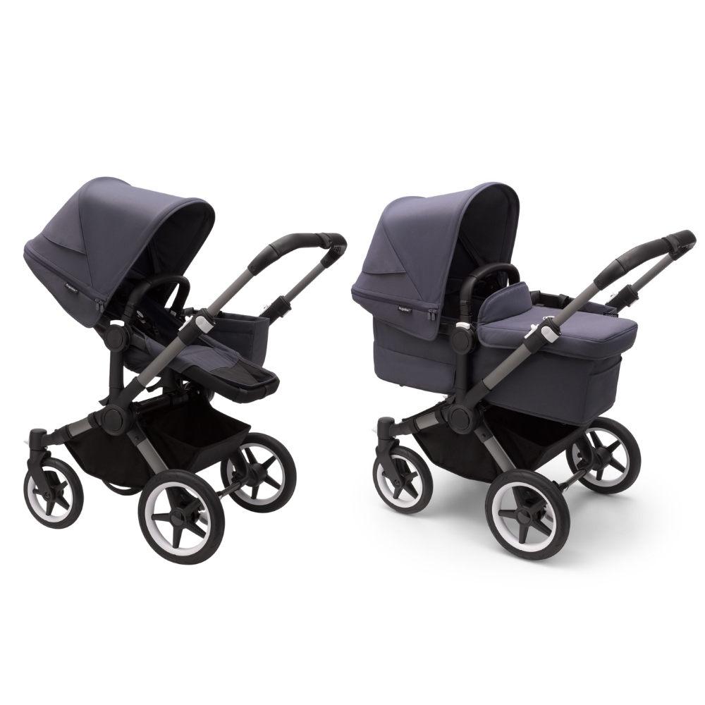 Kinderwagen Bugaboo Donkey5 Mono Complete Graphite/Stormy Blue (Graphite Frame) Kinderwagen Bugaboo Donkey5 Mono Complete Graphite/Stormy Blue (Graphite Frame) - Afbeelding 1