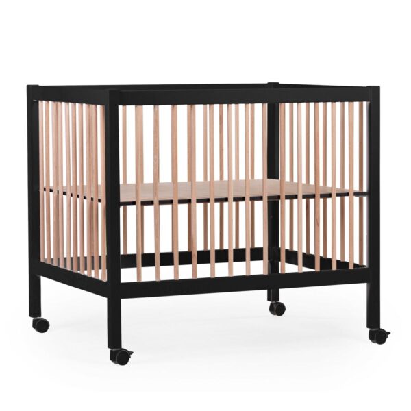 Box + Wielen Childhome Black/Naturel - Afbeelding 1