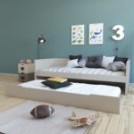 Bedbank Leonard BLN-kids Beige 90x200 incl. Onderbed