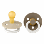 Fopspeen Bibs Glow Vanilla/Dark Oak 0-6mnd 2st