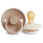 Fopspeen Frigg Rope 0-6mnd Cream/Croissant 2st