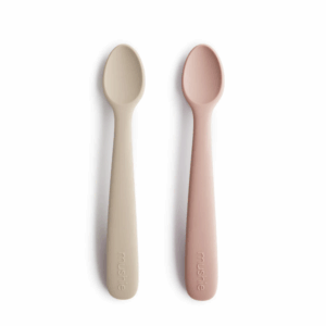 Lepels Mushie Siliconen Blush/Shifting Sand 2st