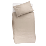 Dekbedovertrek + Kussensloop Peuterbed Funnababy 120x150 Sand/Sand