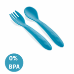 Baby Lepel&Vork Babyjem Blauw