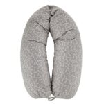 Voedingskussen / Zwangerschapskussen Babyjem XL Grey Flower