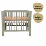 Set | Box Novi at Home® Isabel Sage Incl. Boxmatras en Boxkleed