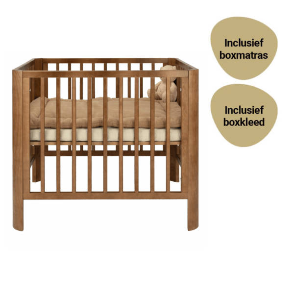 Set | Box Novi at Home® Isabel Walnut Incl. Boxmatras en Boxkleed - Afbeelding 1