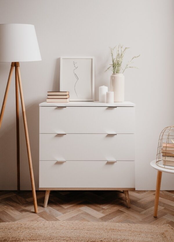 Commode Finori Göteborg 3-lades Wit - Afbeelding 1