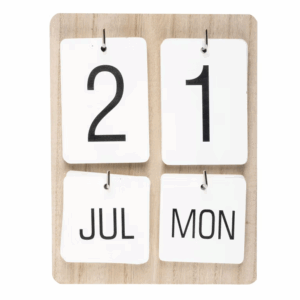 Wandkalender Edco Hout